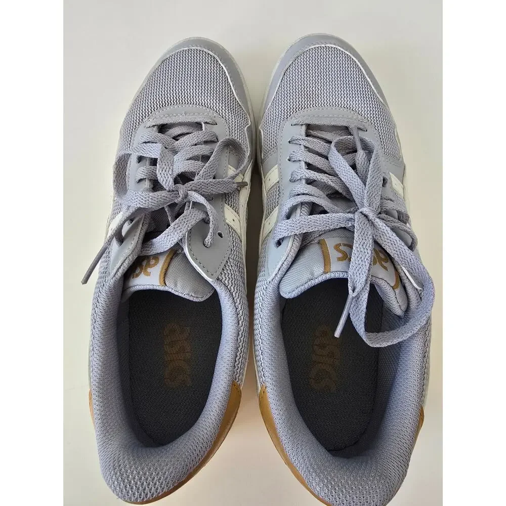 ASICS Japan S Grey Cream Tan Low Top Sneakers Men Size 9 Retro Streetwear